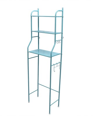 160x50x25CM Toilet Bathroom Shelf Steel Pipe Material Perforation  Free Storage Shelf With Paper Towel Rack   Towel Rack