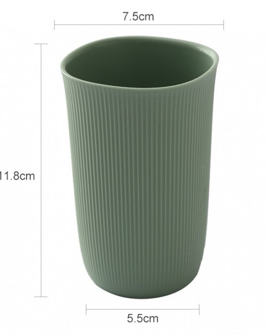 8 PCS Mouthwash Toothbrush Cup Household Couple Wash Cup Capacity About 360ml Wizard Green 8 PCS Mouthwash Toothbrush Cup Household Couple Wash Cup Capacity About 360ml Wizard Green