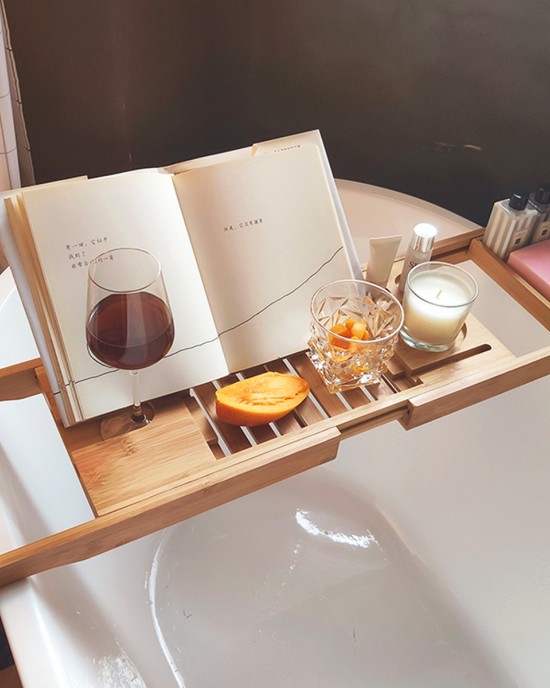 Multifunctional Bamboo Bathtub Rack Retractable Storage Shelf for Bathroom Multifunctional Bamboo Bathtub Rack Retractable Storage Shelf for Bathroom